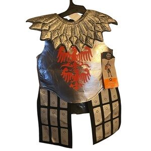 Silver and Black Knight Crusader Costume for Kids
